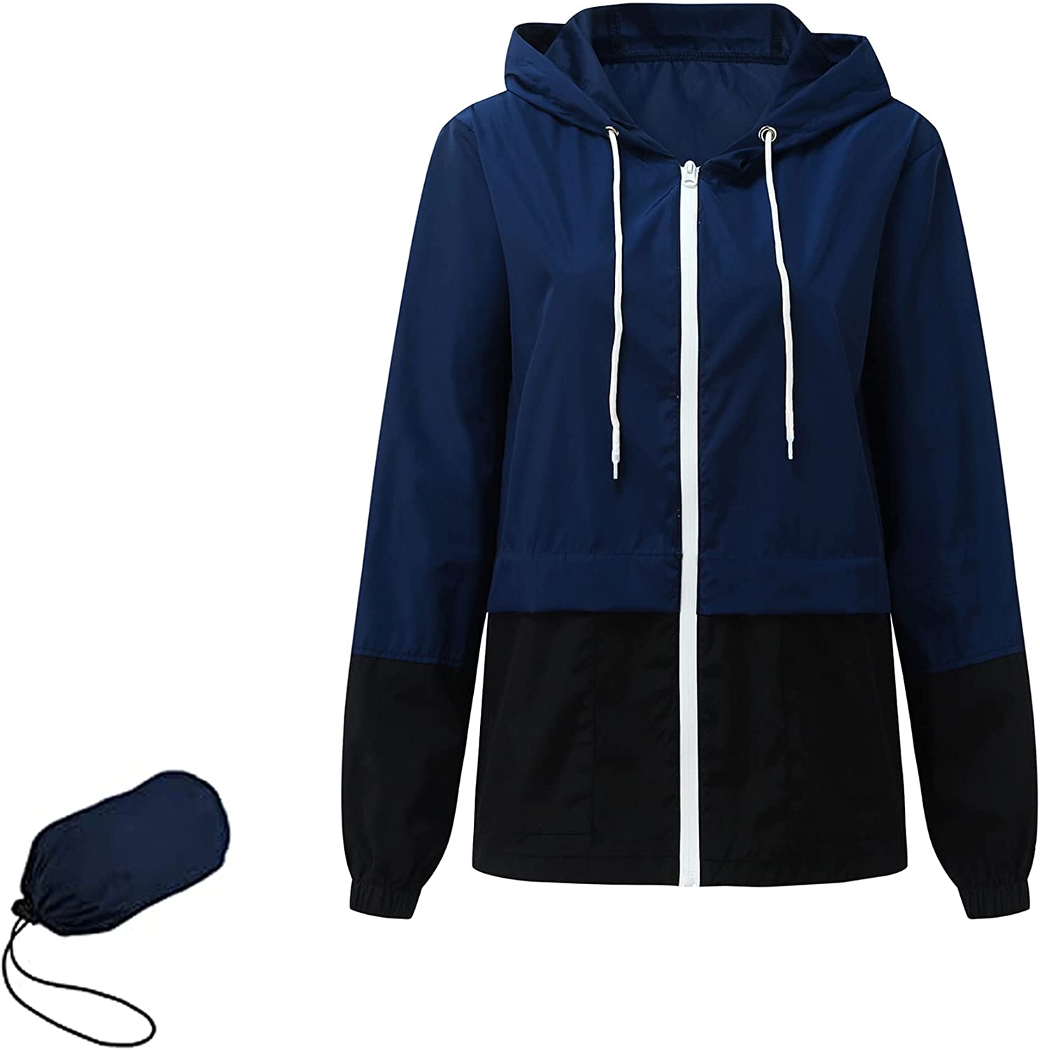 ICHUDAN Womens Waterproof Rain Jacket 