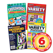 Penny Dell Favorite Crossword & Variety Puzzle 6-Pack (Paperback)