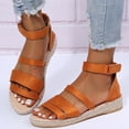 thumbnail image 2 of Juebong Sandals clearance Platforms & Wedges Women Girls Espadrilles Dressy Open Toe Buckle Ankle Strap Casual Summer Sandal, 2 of 5