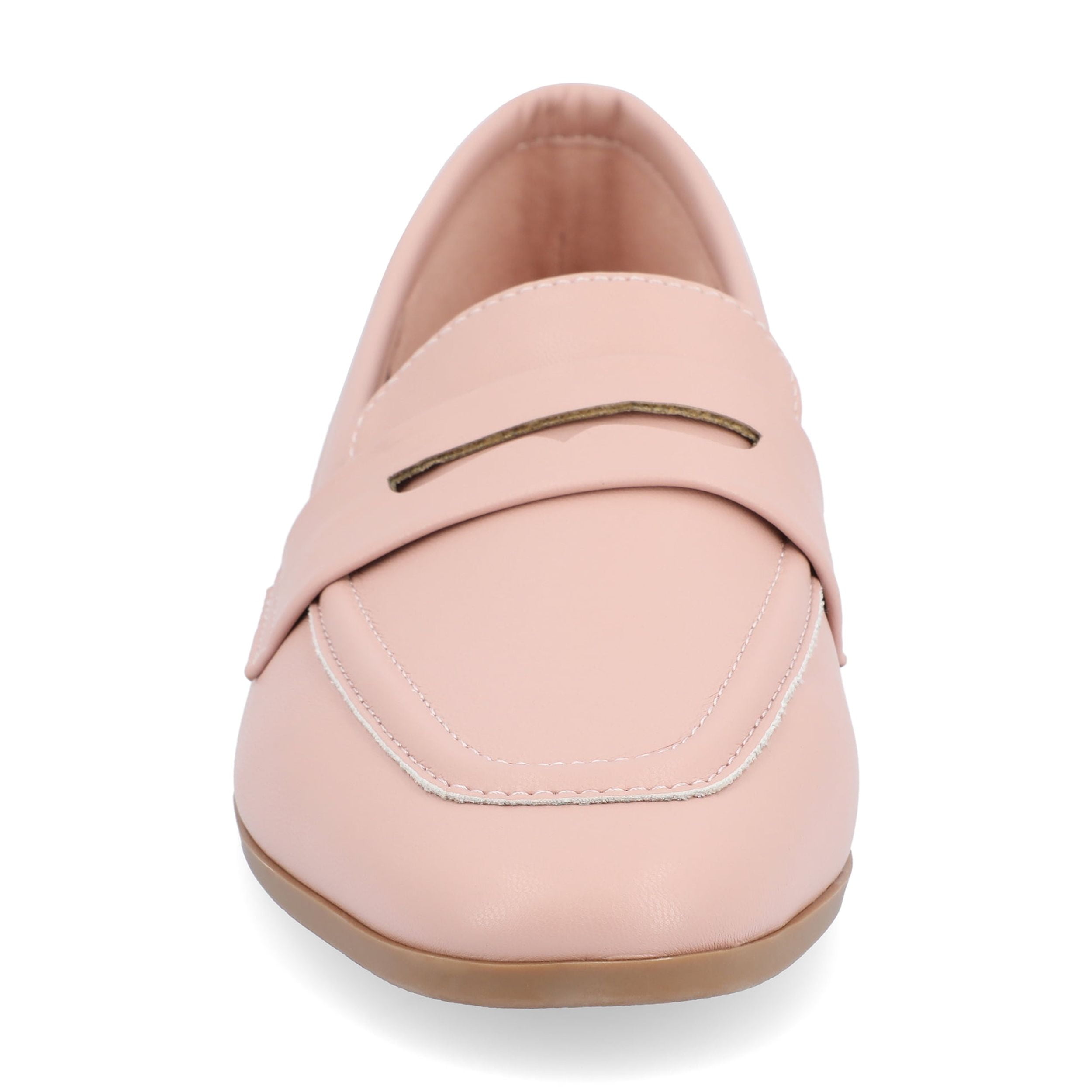 Journee Womens Myeesha Loafer Slip On Square Toe Dress Flats
