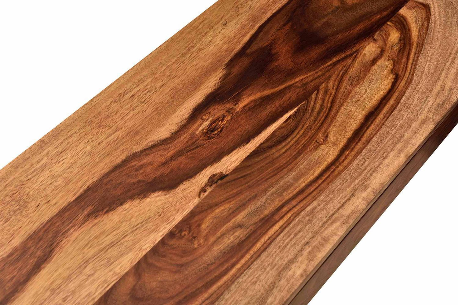 Rustic Modern Solid Wood Console/Desk in Dark Sheesham