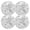 White, variant on Ryvnso Peony Flower Bird Drawn Round Plate Mats Dining Table Placemat Set of 4 for Holiday Decoration