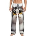 thumbnail image 1 of Fotbe Cute Cartoon Kitten Pantalones de Pijama para Hombre, Pantalones de Dormir, Pantalones de Casa con Cintura Ajustable y Bolsillos-XX-Large, 1 of 6