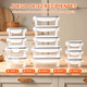 thumbnail image 2 of Contenedor Hermetico Comida,recipientes Almacenamiento 12pz Xtellar transparente, 2 of 3