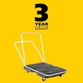thumbnail image 7 of Triple Trolley with Straight Handle, Utility Duty with 3 In Casters, Black, 7 of 7