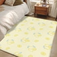 thumbnail image 4 of Yellow Lemon Area Rugs 4'x6', Washable Small Throw Rugs for Office Bathroom, Summer Farmhouse Fruits Leaves Lemon Indoor Outdoor Rug Non-Slip Low Pile Carpet Runner Reversible Floor Mats, 4 of 8
