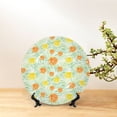 thumbnail image 6 of Disketp Tree Palms Lemon Ceramic Plate Dinner Plates Bone China Decorative Plates Art Ceramic Ornaments for Wall Hanging Decoration -7in, 6 of 6