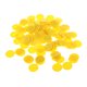 thumbnail image 5 of Juego de 100 fichas de póquer para juego de casino, fichas de borde cóncavo, Amarillo SM SunniMix fichas de bingo, 5 of 8