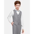 thumbnail image 3 of Chaleco Amazingkitty para niños, gris claro, talla 2, formal, 6 piezas, 3 of 8