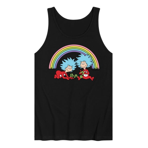 The Cat in the Hat - Thing 1 2 Rainbow - Men's Jersey Tank Top