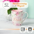 thumbnail image 3 of Christian Art Gifts Inspirational Ceramic Coffee & Tea Scripture Mug for Women: Strength & Dignity Encouraging Bible Verse, Microwave & Dishwasher Safe Novelty Drinkware, White & Pink Floral, 12 oz., 3 of 5