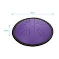 thumbnail image 2 of Amdohai Tambour à Langue en Acier Portable de 10 Pouces 8 Notes Handpan, 2 of 8