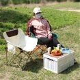 thumbnail image 5 of DIYMAG Folding Chair for Camping , Outdoor Portable Folding Chair for Camping/Hiking/Backpack Traveling (White), 5 of 9