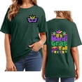thumbnail image 2 of BOOMILK Mardi Gras Shirts for Women It's Mardi Yall Funny Letter Graphic Tees Round Neck Short Sleeve Loose Top, 2 of 4