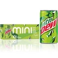 thumbnail image 1 of Mountain Dew Soda, Mini Cans, 7.5 Fl Oz (Pack of 10), 1 of 4