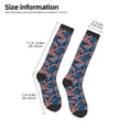 thumbnail image 2 of Sikiie Tropical Leaves Knee Socks, High Socks Long Stretchy Sock Women Knee High Stocking, Long Socks for Women, 2 of 6