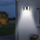 thumbnail image 5 of 2Pcs Outdoor Stainless Steel Solar Wall Lamp Waterproof 4 Leds Yard Garden Lighting Fence Step Stairs Lights, 5 of 5