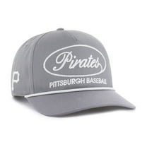 Men's '47 Gray Pittsburgh Pirates Foundational Hitch Adjustable Hat