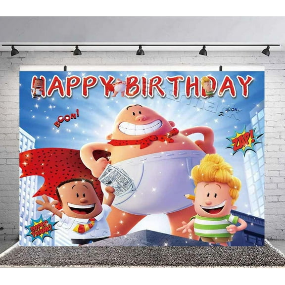 Captain Underwear Backdrop Background Banner Birthday Party Supplies Taspestry Wall Decor Post Lover