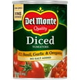 thumbnail image 2 of Del Monte Canned Diced Tomatoes With Basil, Garlic, Oregano And No Added Salt, 14.5 Ounce (Pack Of 12), 2 of 3