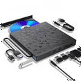 thumbnail image 3 of External DVD Optical Drive Laptop Desktop Universal Multifunction CD Burner USB3.0 External Optical Drive Player, 3 of 8