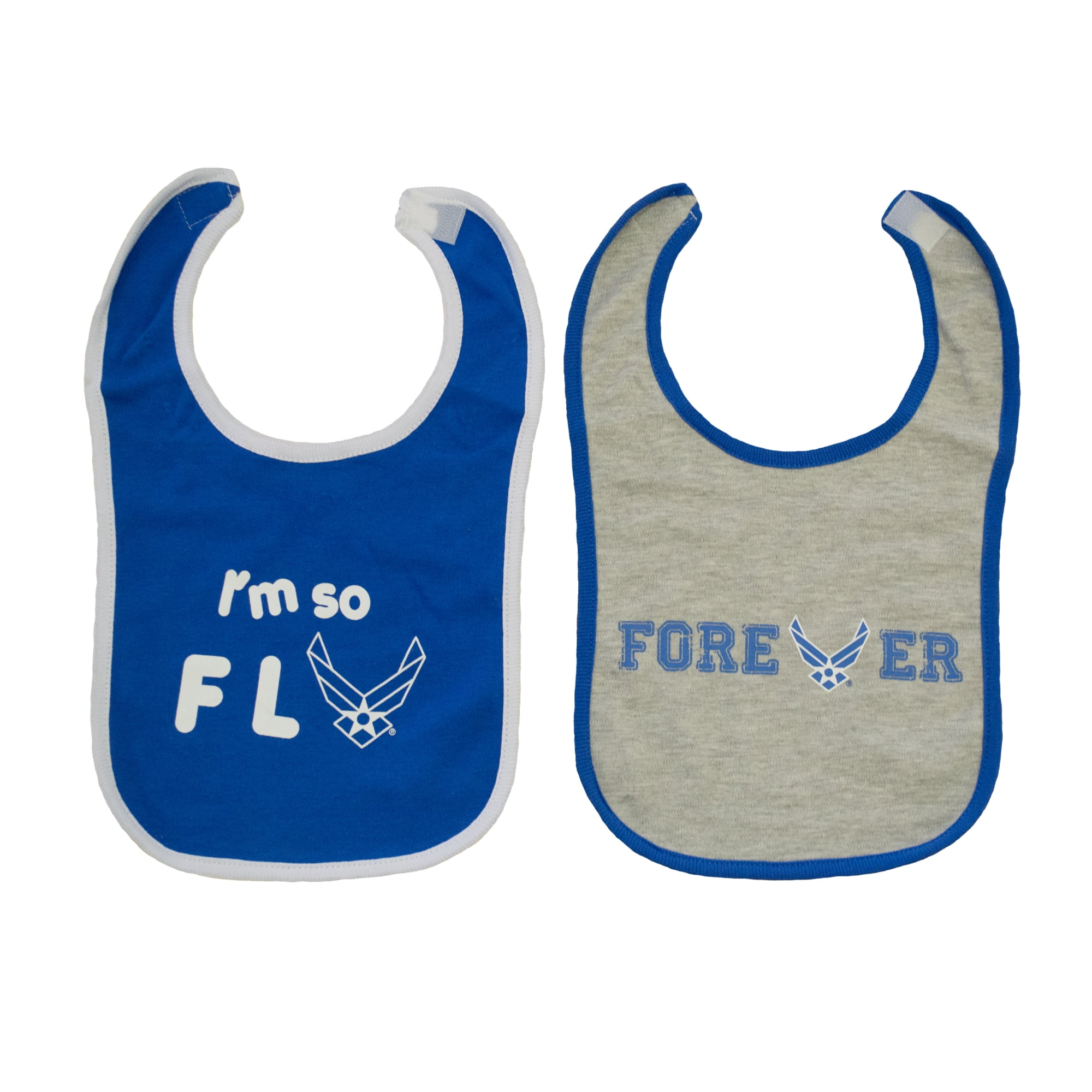 TC Baby Boys U.S. Air Force I'm So Fly Baby Bibs 2 pk by