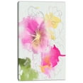 thumbnail image 2 of Light Pink Flowers Watercolor - Floral Canvas Art Print, 2 of 3