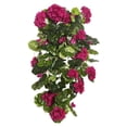 thumbnail image 1 of Purple Geranium Hanging Floral Bush - 29 in., 1 of 1