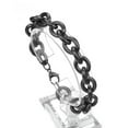 thumbnail image 6 of 11/13/15mm Mens Round Heavy Rolo Chain Link 316L Stainless Steel Bracelet Bangle, 6 of 7