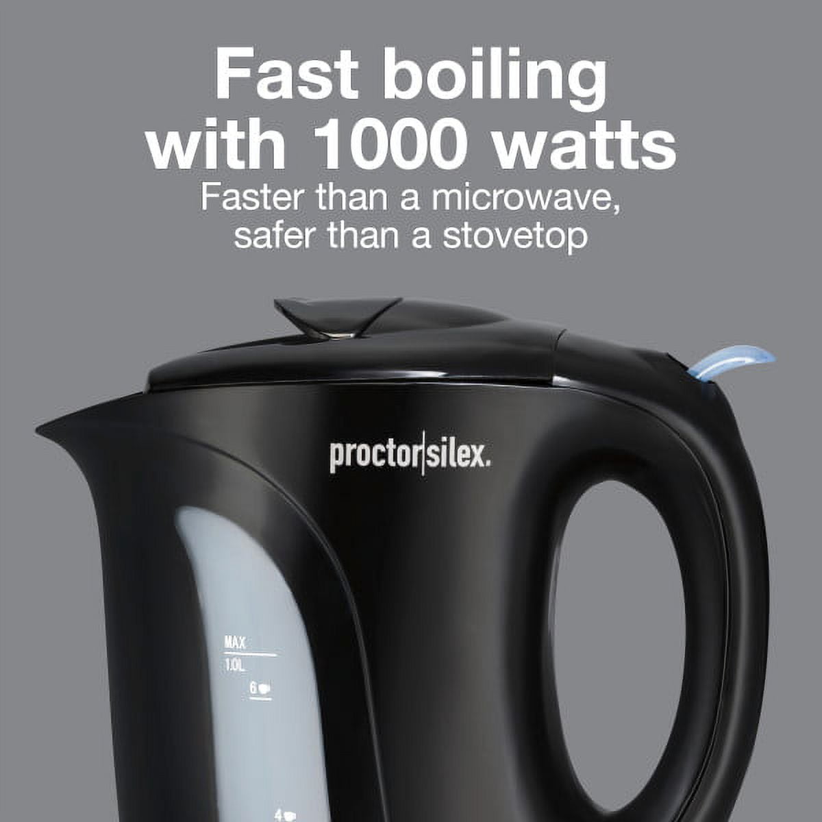 1 Liter Electric Kettle with Boil-Dry Protection - Model K2070PS