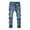 Blue, variant on ATOGUTA Boy's Elastic Jeans Skinny Trendy Ripped Stretch Fashion Denim Pants Size 4T-14, Blue