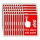 thumbnail image 1 of 50 pegatinas de vinilo para señal de de llamada de alarma contra incendios, resistentes al agua y a los arañazos, para gimnasios, cafeterías y, 1 of 8