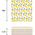 thumbnail image 3 of FMSHPON Lemon Set of 6 Coaster for Drinks, Absorbent Ceramic Stone Coasters Cup Mat with Cork Base for Home Kitchen Room Coffee Table Bar Decor, 3 of 4