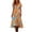 Orange, variant on Women's Fashion Vintage Floral Print V Neck Short Sleeve Dress Lightweight Flowy Midi Beach Dress for Summer Casual and Vacation Outings
