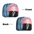 thumbnail image 6 of Kdxio Dog in Hairdresser Pattern Print 2 Piece Car Head Rest Covers Set Auto Front/Rear Seats Headrest Cover Universal Fit Most Cars,Sedan, SUV, 6 of 9