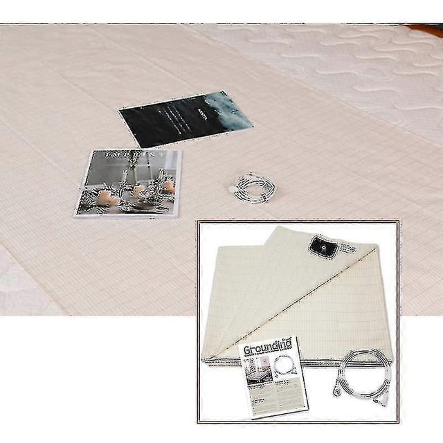 Earthing Single/double Bed Grounding Sheet Shield Emf Anti Radiation Conductive Fabric Bed Mat-c