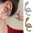 thumbnail image 5 of Unique Dragon Ear Cuff Adornment Stylish and Fashionable Clip On Earrings for Non Pierced Ears Dainty Ear Jewelry Charm, 5 of 9