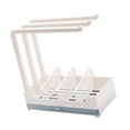 thumbnail image 3 of Toystoory Estante para fregadero, estante de drenaje de plástico ABS montado en encimera, estante organizador de almacenamiento para fregadero de cocina Organizadores de utensilios de cocina Gris Toystoory HA004852-02, 3 of 6