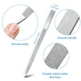 thumbnail image 2 of 3 Pieces Diamond Nail File Set Stainless Steel Double Side Nail File Metal Sapphire Buffer File Manicure Files for Salon Home and Travel, 2 of 7