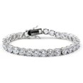 thumbnail image 1 of GHSDFBB Bracelet Diamant Simulé Tennis Bling Lab 1 Rangée AAA Or Argent 8 Pouces 7 Pieds', 1 of 6