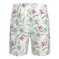 thumbnail image 6 of Naloa Lilies Flowers Men's Beach Shorts, Surfing shorts, Swim trunks, Quick Dry Swim Trunks for Surfing Beach Fun - XX-Large, 6 of 9