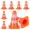 Orange, variant on KALLORY ABS Orange Childrens Road Cones Toys 7Pcs 1In