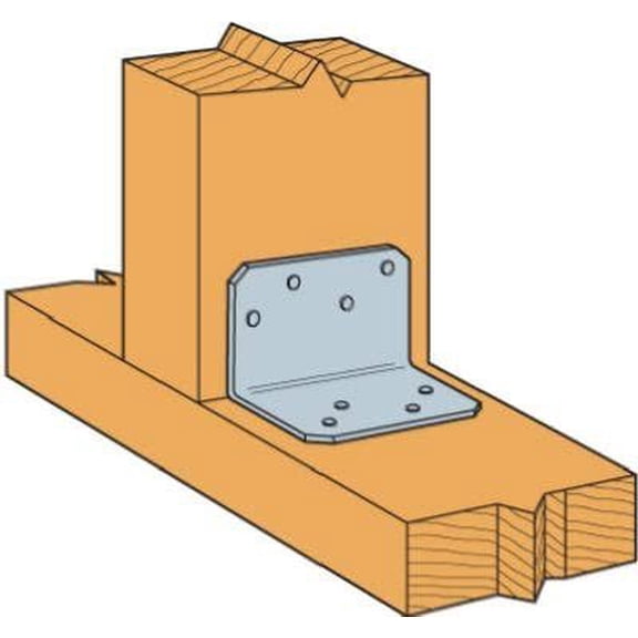 Simpson Strong-Tie 2 in. W x 2.8 in. L Galvanized Steel Angle