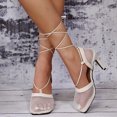 thumbnail image 1 of Sandalias de Tacón Wmkox8yii Moda Mujer Tobillo Correa Verano Diapositiva, 1 of 9