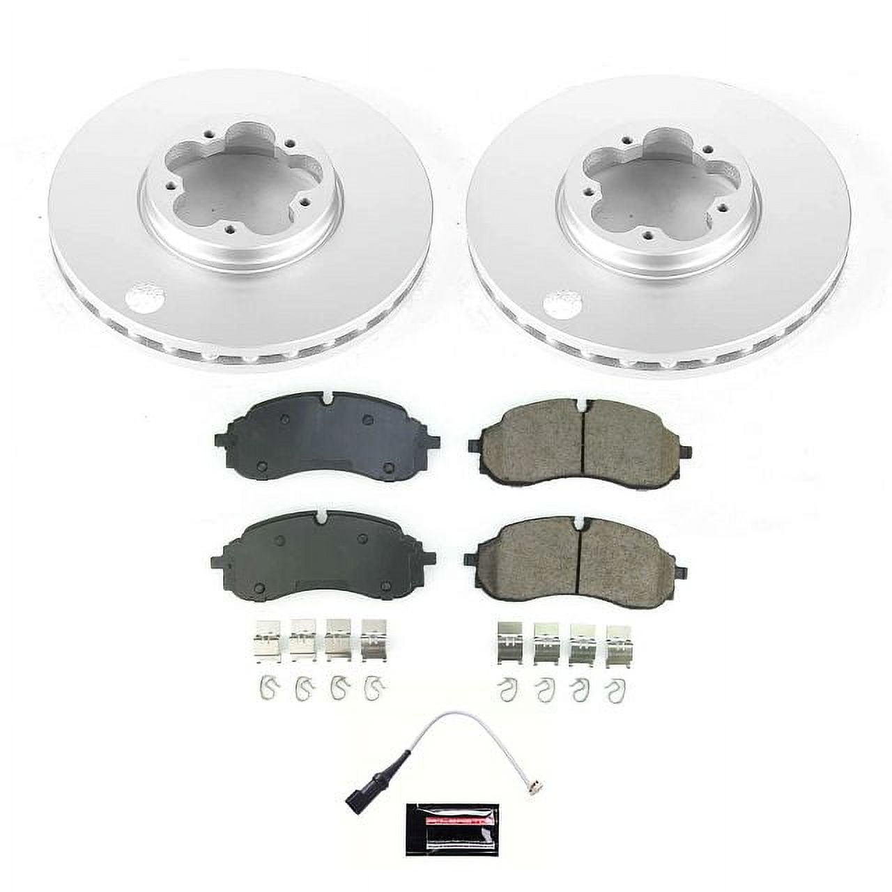 Power Stop Front Geomet Coated Brake Rotor and Pad Kit CRK8986