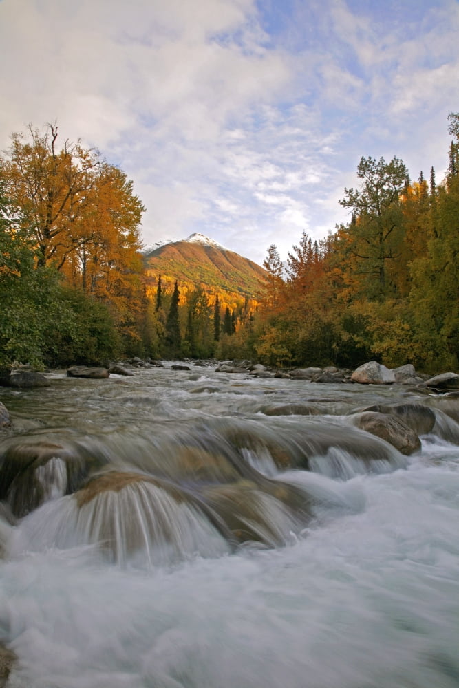Little Susitna River At The Start Of The Hatchers Pass Road