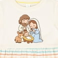 thumbnail image 4 of Inktastic Nativity Scene Christmas Manger Girls Baby Dress, 4 of 5
