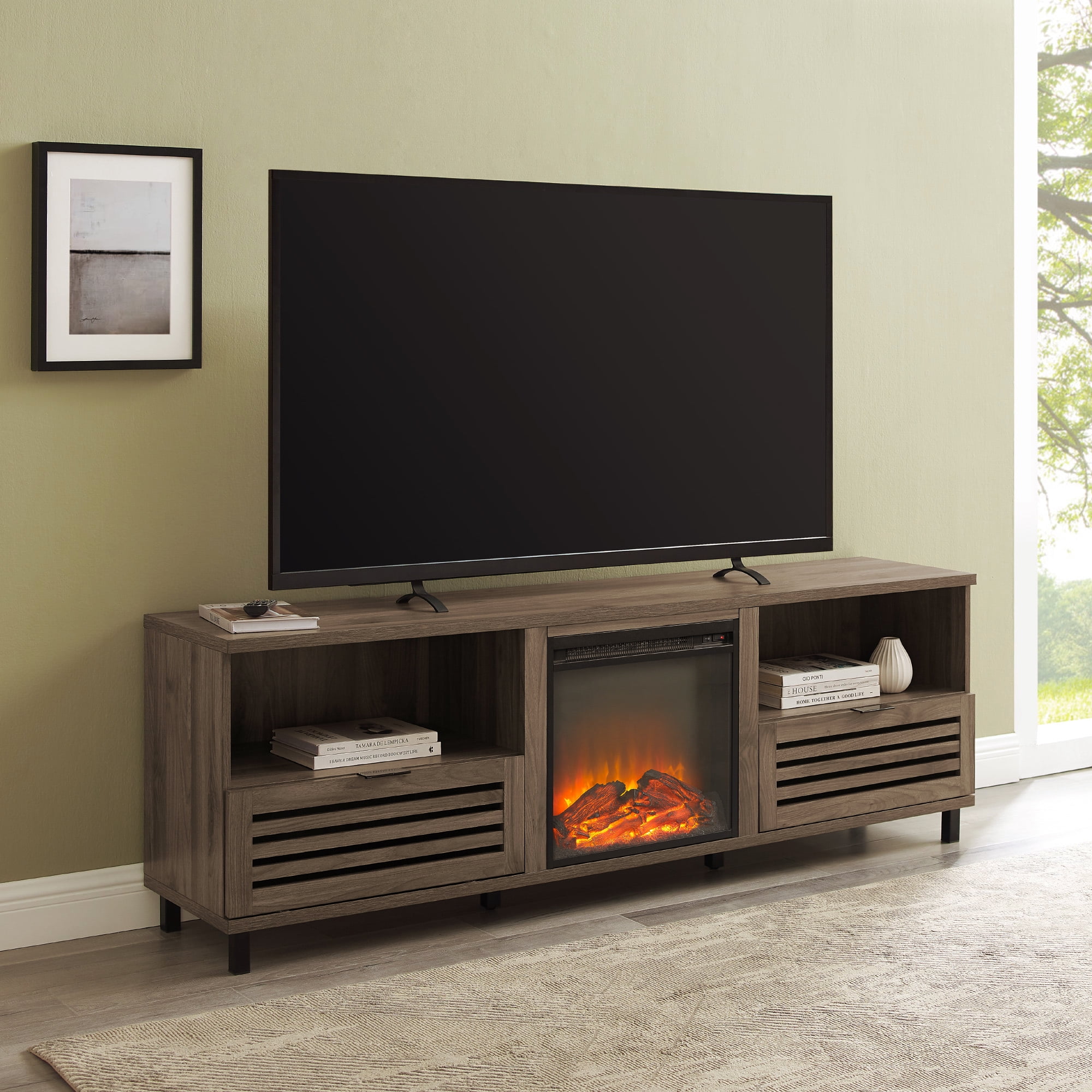 Manor park sale fireplace tv stand