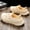 beige, variant on Women Men's hiking hole shoes, anti slip thick soled toe slippers, outdoor beach sandals