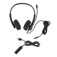 thumbnail image 2 of Auriculares De Servicio Al Cliente, Auriculares USB, Micrófono Con Reducción De Ruido, Antiestático, Amplia Compatibilidad Para Skype Para Centro De Llamadas Para Seminarios Web, 2 of 7